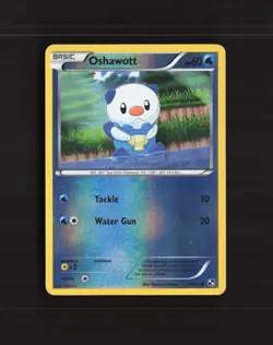 Oshawott 27/114 Black & White Reverse Holo Pokemon Card MP - Image 1