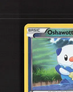 Oshawott 27/114 Black & White Reverse Holo Pokemon Card MP - Image 3