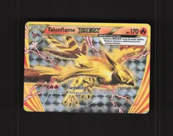 Talonflame BREAK 21/114 Steam Siege Full Art Ultra Rare Holo Pokemon Card DMG - Image 1