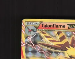 Talonflame BREAK 21/114 Steam Siege Full Art Ultra Rare Holo Pokemon Card DMG - Image 3