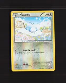 Swablu 124/162 Breakthrough Reverse Holo Pokemon Card LP+ - Image 1