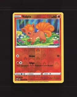 Vulpix 006/073 Champion's Path Reverse Holo Pokemon Card NM - Image 1