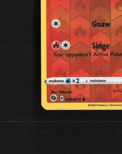 Vulpix 006/073 Champion's Path Reverse Holo Pokemon Card NM - Image 5