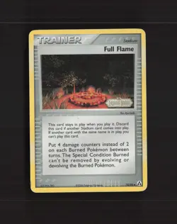 Full Flame 74/92 EX Legend Maker Reverse Holo Stamped Pokemon Card DMG - Image 1