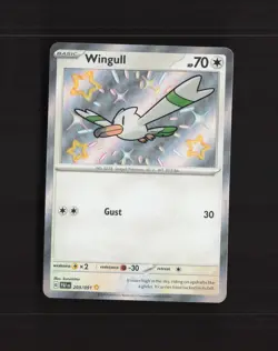 Wingull 203/091 Paldean Fates Shiny Holo Rare Pokemon Card NM - Image 1