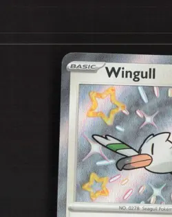 Wingull 203/091 Paldean Fates Shiny Holo Rare Pokemon Card NM - Image 3