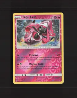 Tapu Lele 94/156 Ultra Prism Reverse Holo Rare Pokemon Card LP - Image 1