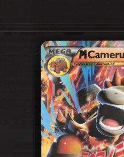 Mega M Camerupt EX XY198 XY Black Star Promo Holo Pokemon Card LP - Image 3