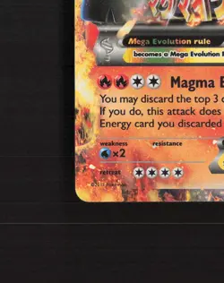 Mega M Camerupt EX XY198 XY Black Star Promo Holo Pokemon Card LP - Image 5