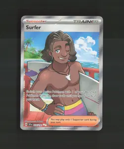 Surfer 235/191 Surging Sparks Full Art Ultra Rare Pokemon Card NM - Image 1
