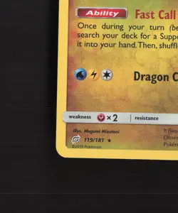 Dragonite 119/181 Team Up Cosmos Holo Rare Promo Pokemon Card LP+ - Image 5