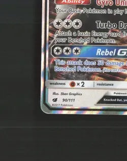 Silvally GX 90/111 Crimson Invasion Ultra Rare Holo Pokemon Card DMG - Image 5