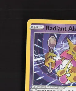 Radiant Alakazam 059/195 Silver Tempest Ultra Rare Holo Pokemon Card NM - Image 3