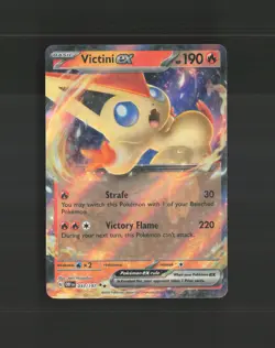 Victini ex 033/197 Obsidian Flames Ultra Rare Holo Pokemon Card LP+ - Image 1