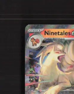 Ninetales ex 038/165 Scarlet & Violet 151 Ultra Rare Holo Pokemon Card NM - Image 3