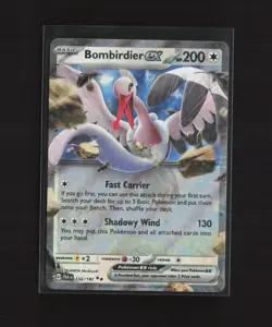 Bombirdier ex 156/182 Paradox Rift Double Rare Pokemon Card - Image 1