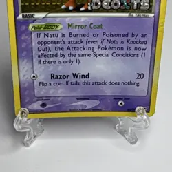 Damaged Pokemon TCG Natu 66/107 EX Deoxys Reverse Holo Basic 50HP Common Card - Image 5