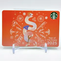 Starbucks Coffee 2025 Year of the Snake Limited Card Japan F/S Standard size - Image 1