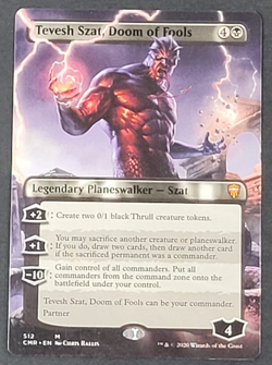 MTG - 1x Tevesh Szat Doom of Fools - Commander Legends - NM - Borderless - Magic - Image 1