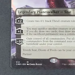 MTG - 1x Tevesh Szat Doom of Fools - Commander Legends - NM - Borderless - Magic - Image 3