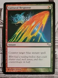 MTG Guttural Response x1 LP/NM ~Shadowmoor (Magic the Gathering)*Free Shipping* - Image 1