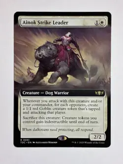 Ainok Strike Leader (Extended Art) 51 Commander: Tarkir: Dragonstorm LP - Image 1