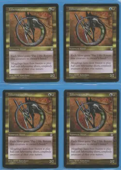 MTG: Stronghold: Hibernation Sliver: PLAYSET of 4 - Image 1