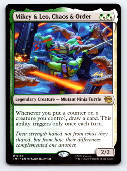 Mikey & Leo, Chaos and Order - TMNT Ninja Turtles - MTG - Image 1