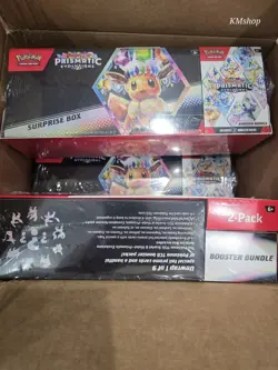 (1) Pokemon Prismatic Evolutions Surprise Box + Booster Bundle Sams Club Sealed - Image 1