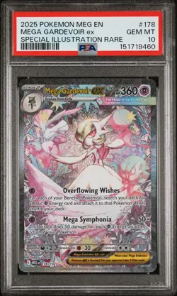Mega Gardevoir ex - Pokemon Mega Evolution #178 PSA 10.0 - Image 1