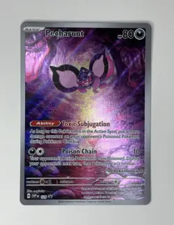 Pokemon TCG Pecharunt Pokemon Center Exclusive SVP 129 Promo - Image 1
