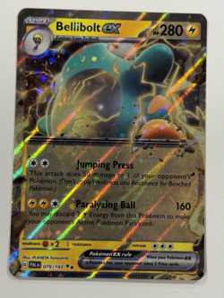 Pokemon TCG Paldea Evolved Bellibolt ex 79/193 Double Rare Holo NM - Image 1