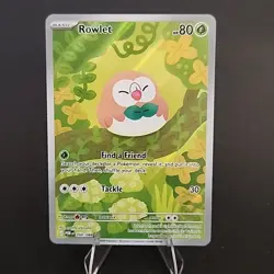 Pokemon TCG ROWLET 090/088 - ILLUSTRATION RARE - Pack Fresh Mint - Perfect Order - Image 1