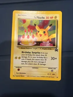 _'s Pikachu 24 Birthday Wizards Black Star Promos Promo - Image 4