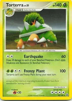 Torterra 30/100 Legends Awakened Rare NM Pokemon TCG - Image 1
