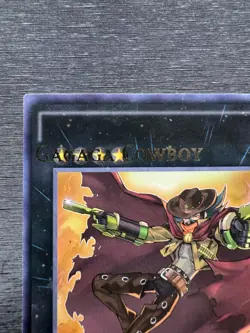 YuGiOh! Gagaga Cowboy WIRA - Error Misprint Name Shift 1st Edition Near Mint - Image 3