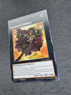 YuGiOh! Gagaga Cowboy WIRA - Error Misprint Name Shift 1st Edition Near Mint - Image 4