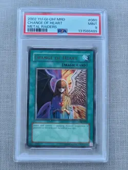 Yu-Gi-Oh! Change of Heart MRD-060 PSA 9 - Image 1