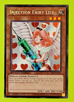 Yu-Gi-Oh Injection Fairy Lily Speed Duel Secret Rare SBC2-EN114 Nm - Image 1