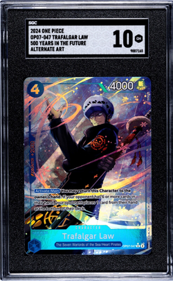 SGC 10 Trafalgar Law Alt Art OP07-047 500 Years One Piece TCG English - Image 2