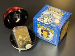 1998 Poliwhirl POKEMON 23K Gold Plated Card Burger King Limited Edition - Image 1