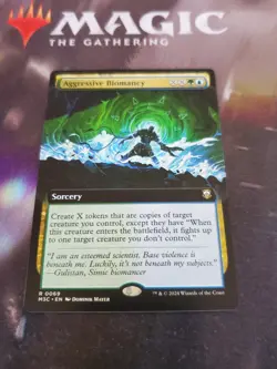 Mtg. 2x Aggressive Biomancy. Extended Art. Commander: Modern Horizons 3. Nm - Image 1
