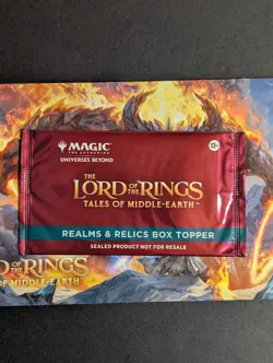 MTG - The Lord of the Rings Realms & Relics Box Topper Pack Sealed Pack - New - Image 3