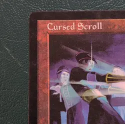 Wizards of the Coast Cursed Scroll MTG Tempest Artifact Rare 1997 Gregory - Image 2