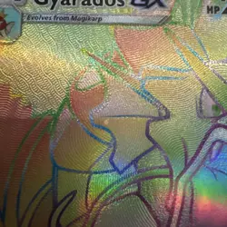 Gyarados GX 112/111 Rainbow Secret Rare Full Art Pokemon Crimson Invasion NM/LP+ - Image 2