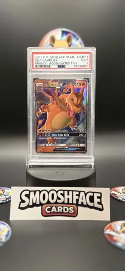 🔥 2019 Pokemon Charizard GX SM211 Black Star Promo PSA 9 – Hidden Fates Tin 🔥 - Image 1