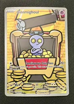 Gimmighoul 198/182 Paradox Rift Illustration Rare NM Pokemon TCG - Image 1