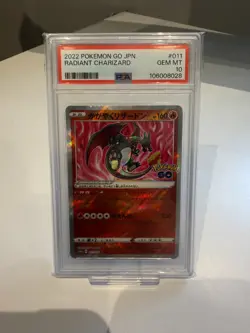 PSA 10 Pokemon 2022 GO Japanese Radiant Charizard #011 - Image 1