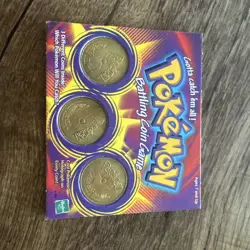 Pokemon Battle Coin Game - 3 Brass Coins - Oddish, Machoke, Mr. Mime - Image 1