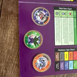 Pokemon Battle Coin Game - 3 Brass Coins - Oddish, Machoke, Mr. Mime - Image 2